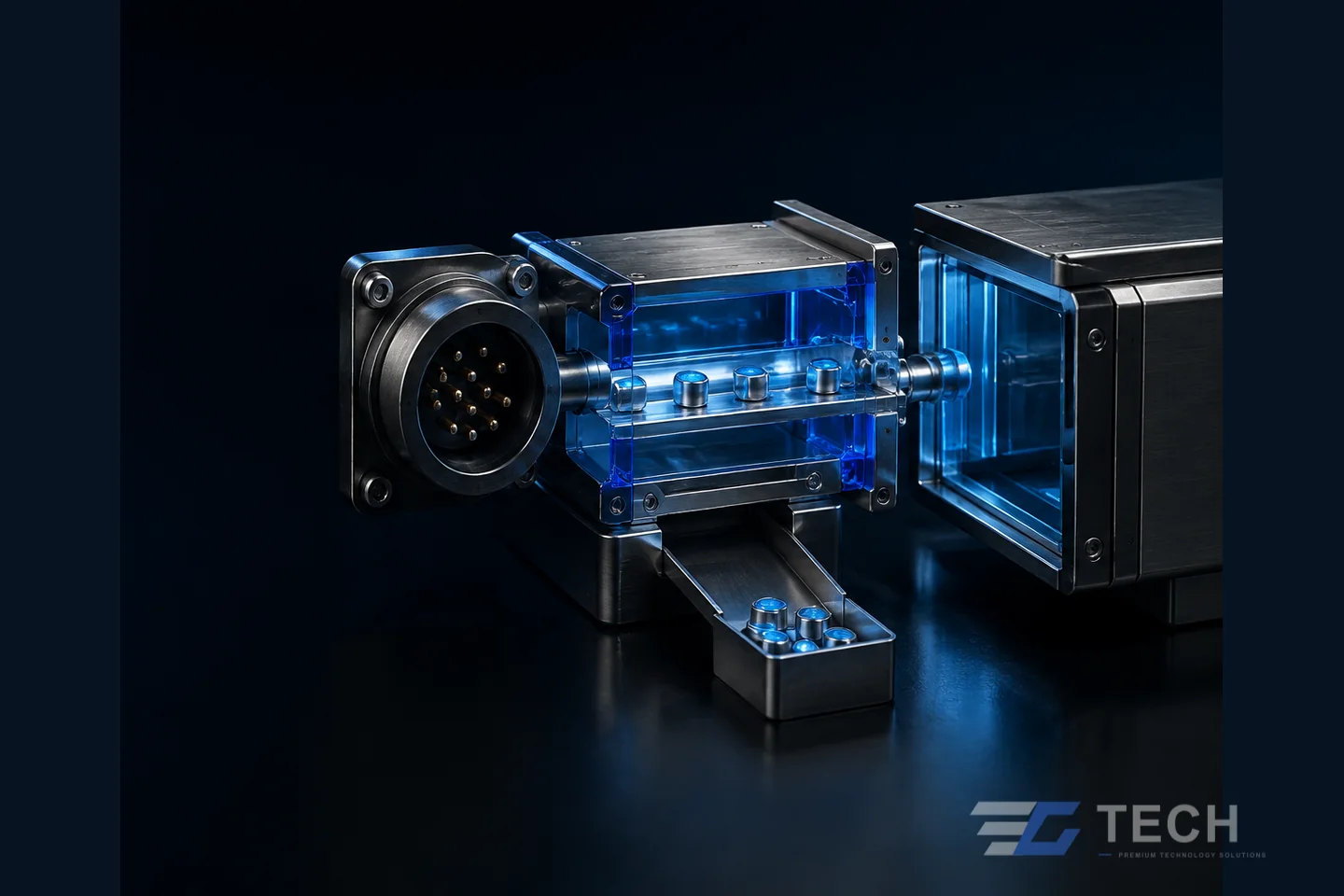 Business Management Systems represented by an original EC TECH technology-system composition. Concept illustration only; not a client installation or claimed result.
